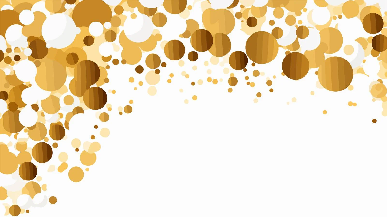 Abstract Golden Circle Background Design — free download from Dotvec
