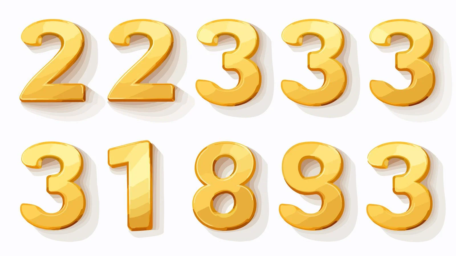 Discounted Billboard Golden Numbers Vector Illustration — free download from Dotvec