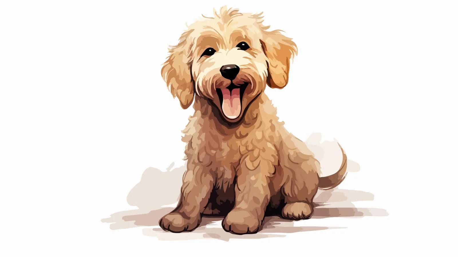 Adorable Goldendoodle Dog: Playful Canine Companion — free download from Dotvec