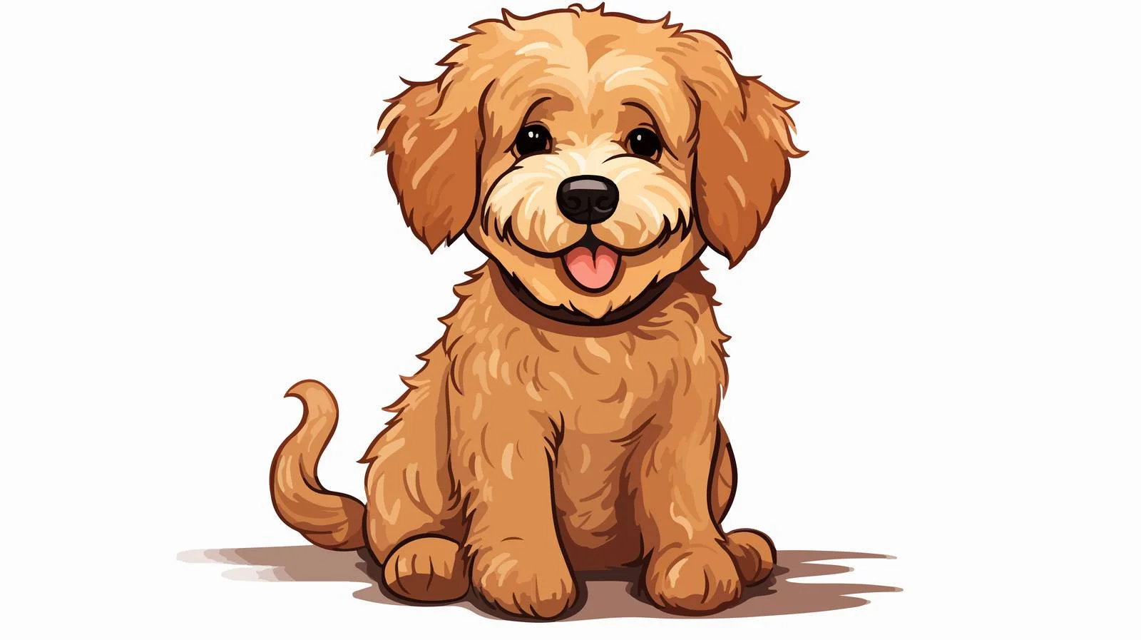 Adorable Goldendoodle: Expresive and Playful Pup — free download from Dotvec