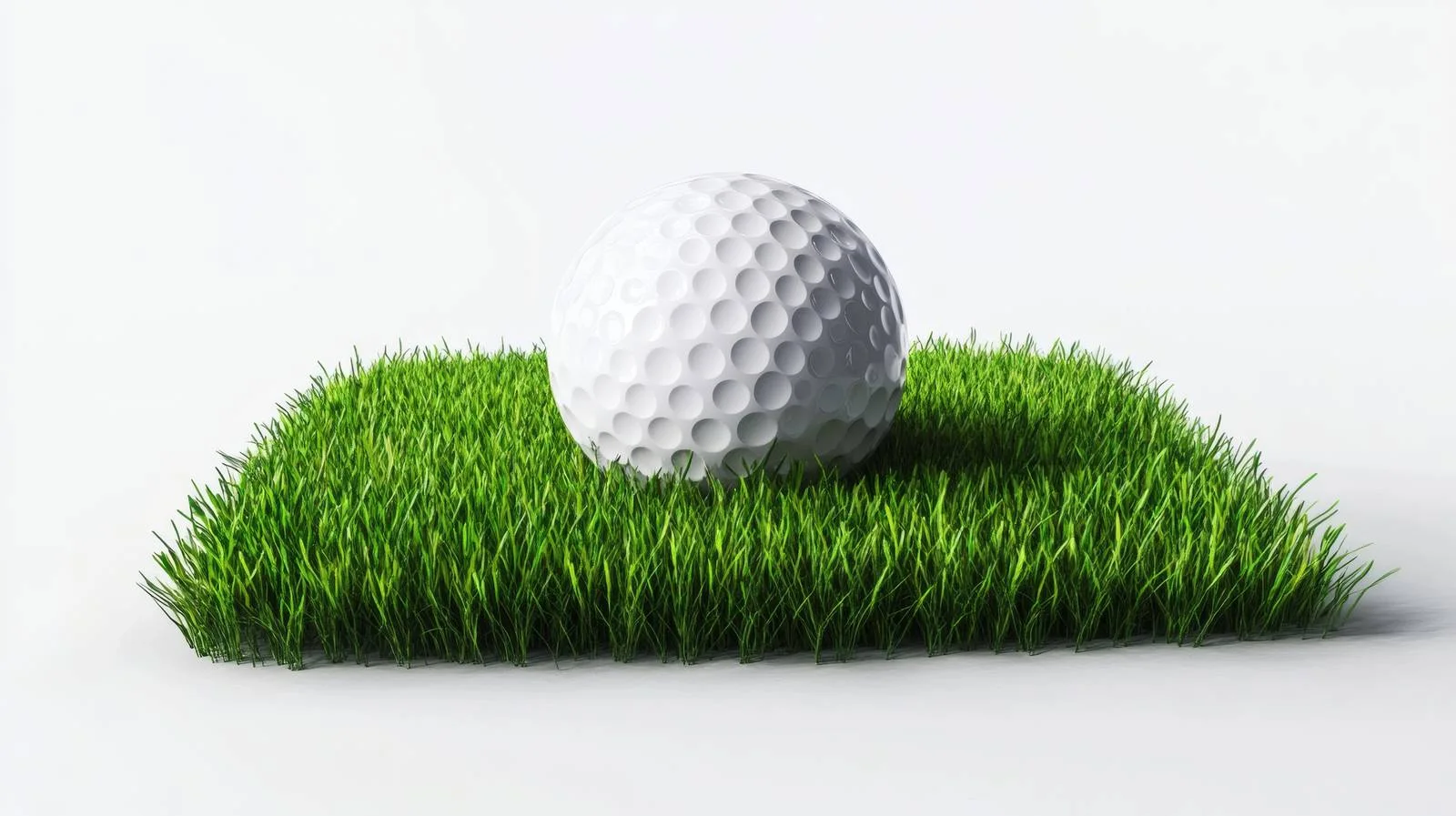 Single Golf Ball on Isolated White Background — free download from Dotvec