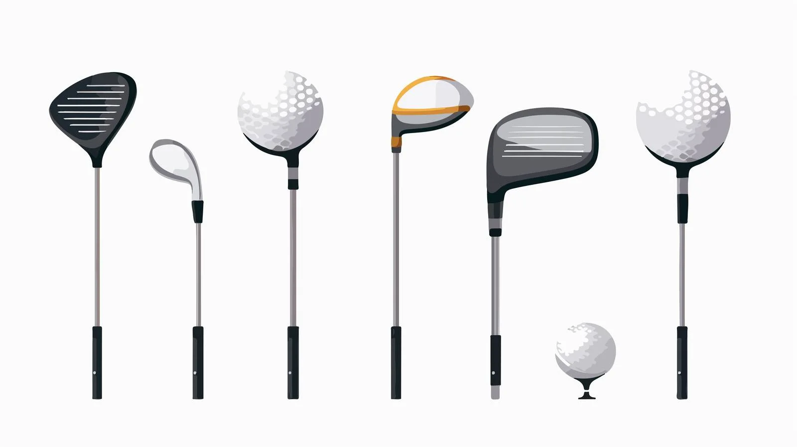 Golf Club and Ball Set — free download from Dotvec