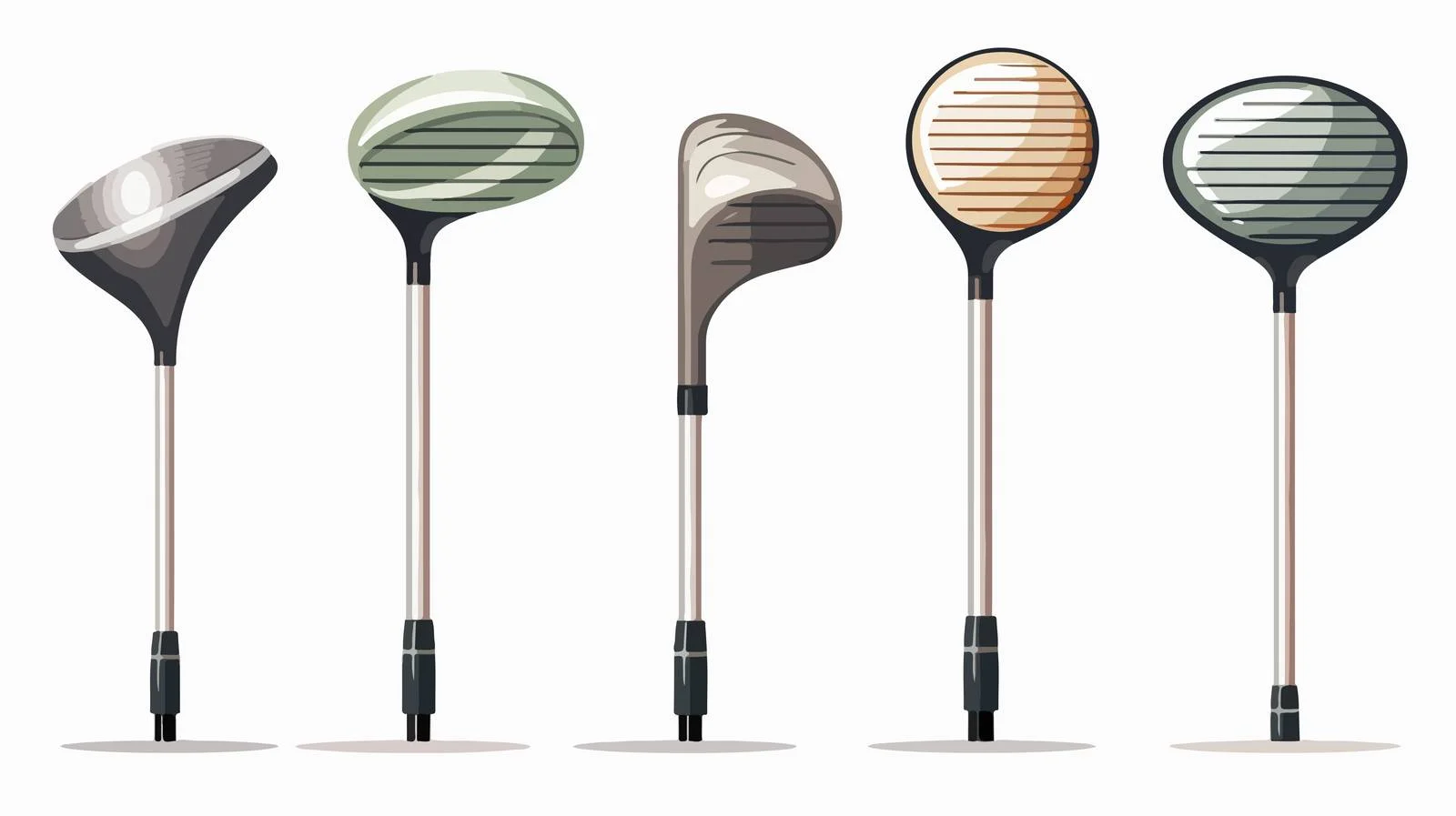 Golf Set Isolated on White Background — free download from Dotvec