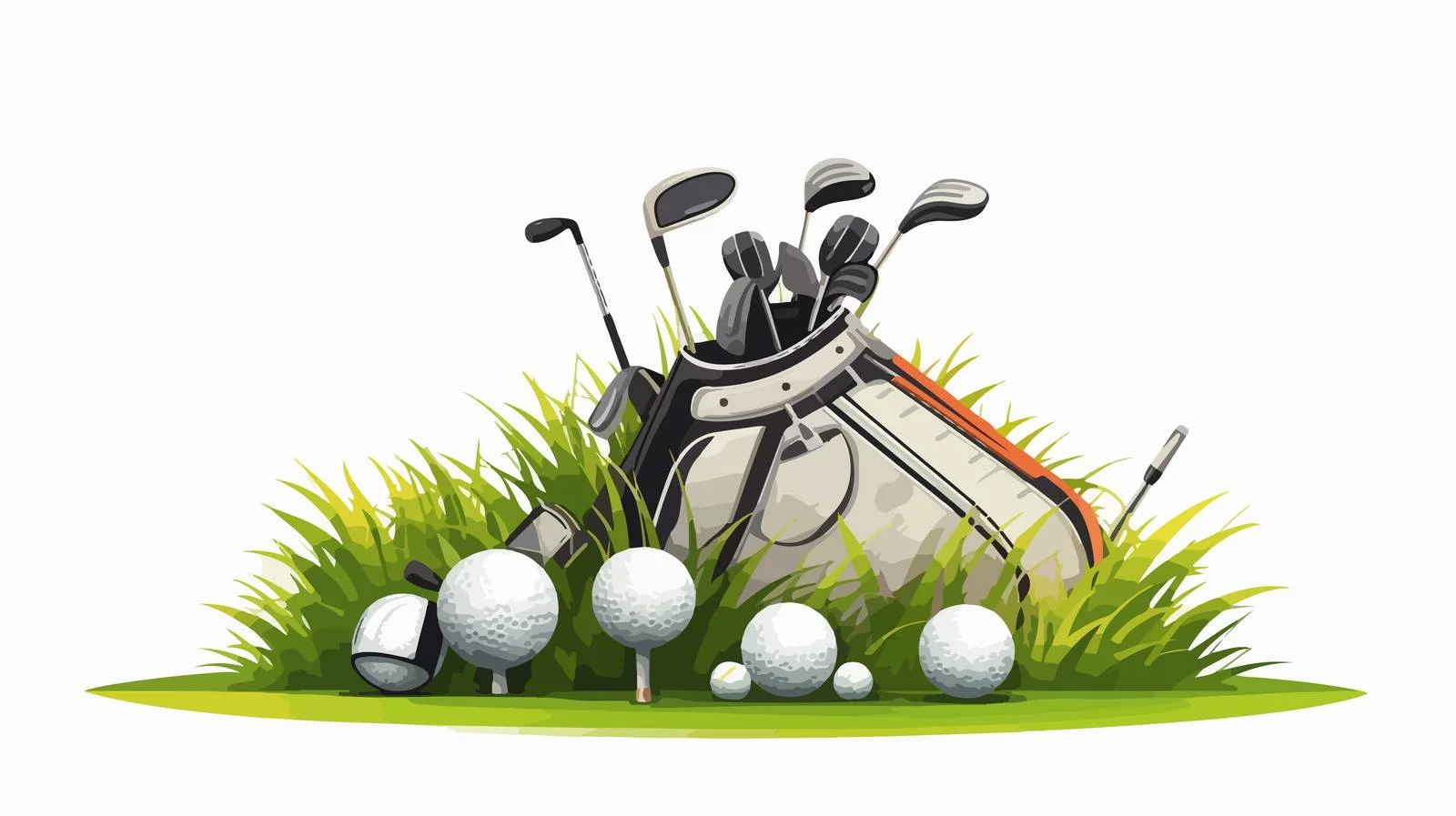 Golf Equipment on Grass Field — free download from Dotvec