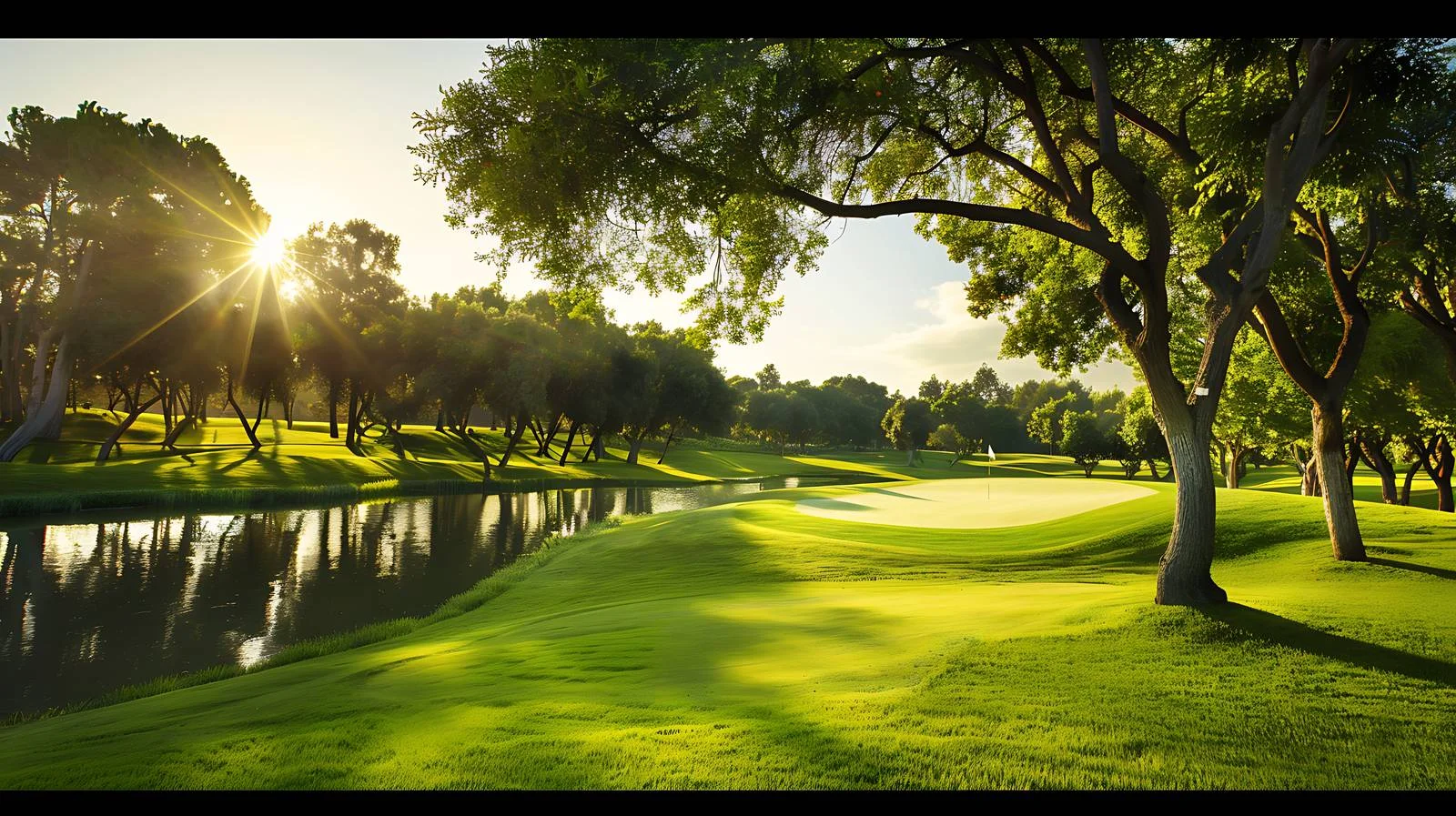 Serenity on Golf Course at Dusk — free download from Dotvec