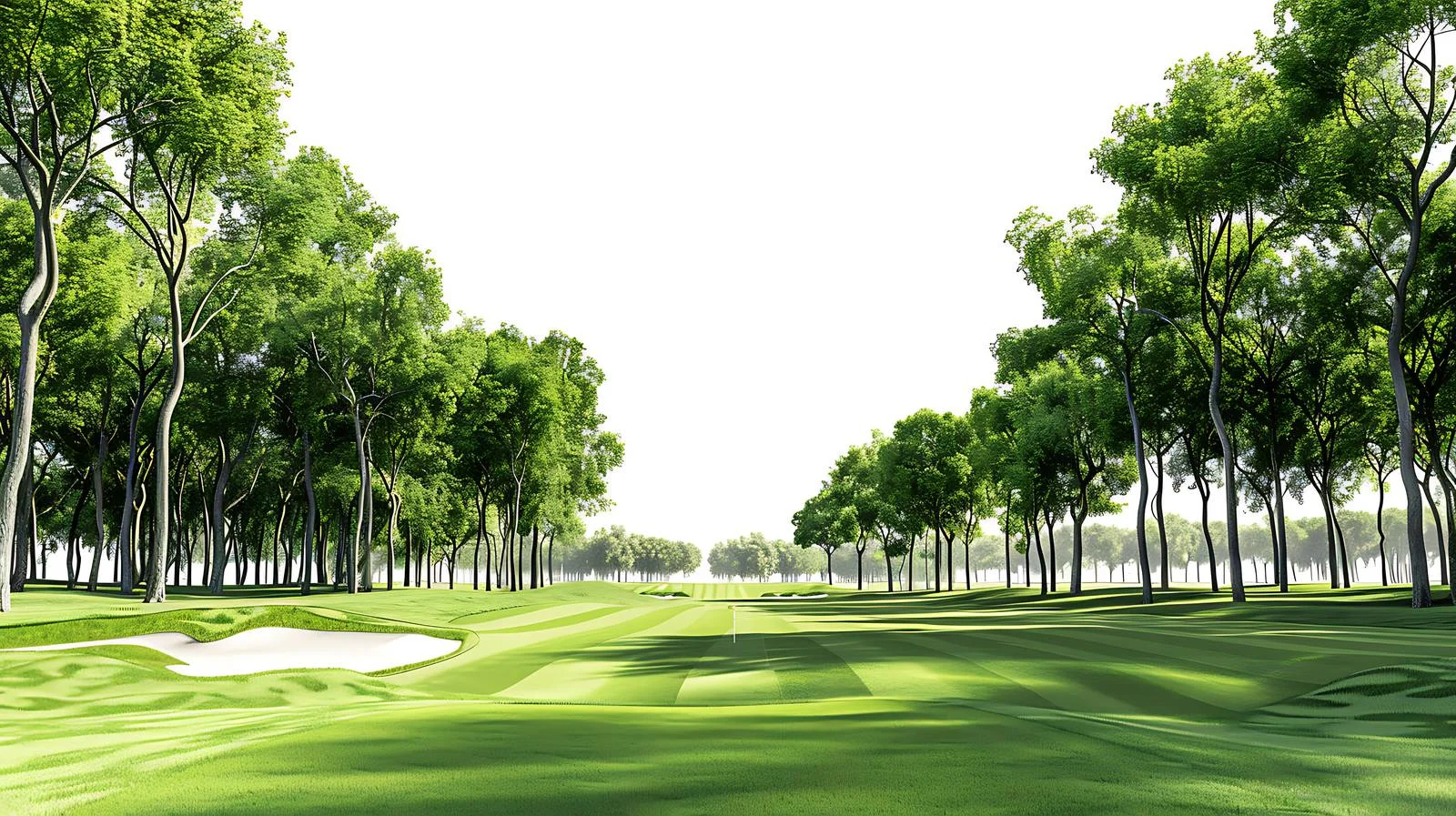Serene Golf Green Surrounded by Trees — free download from Dotvec