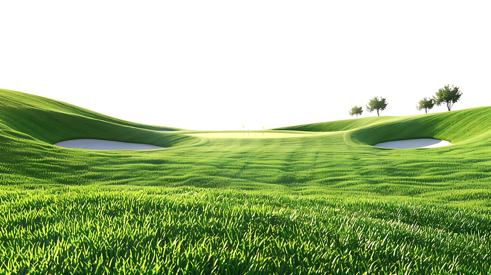 Scenic Golf Course in Golden Hour Light — free download from Dotvec