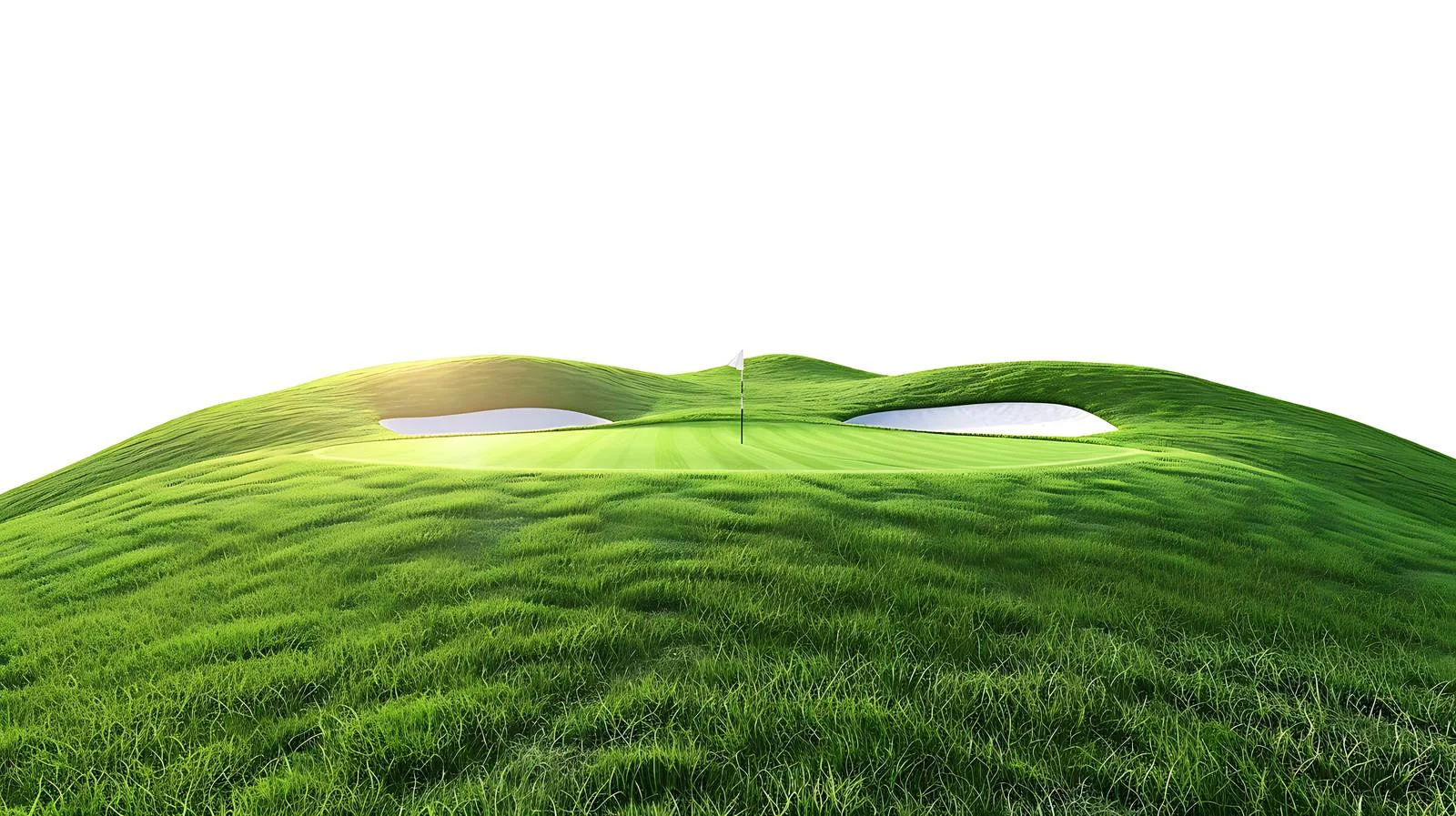 Tranquil Late Afternoon Golf Course Scene — free download from Dotvec