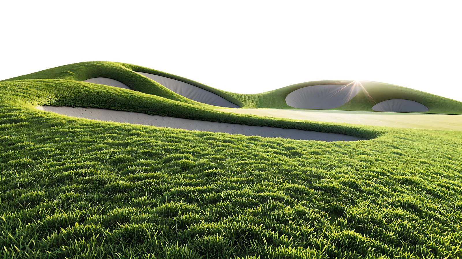 Majestic Golf Course Under Afternoon Sunlight — free download from Dotvec