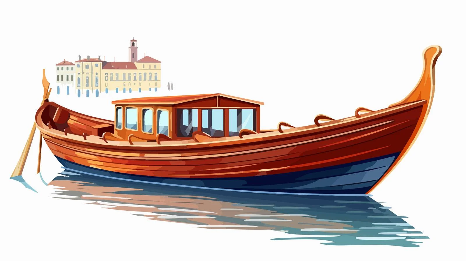 Venetian Gondola: Vintage Water Vessel — free download from Dotvec