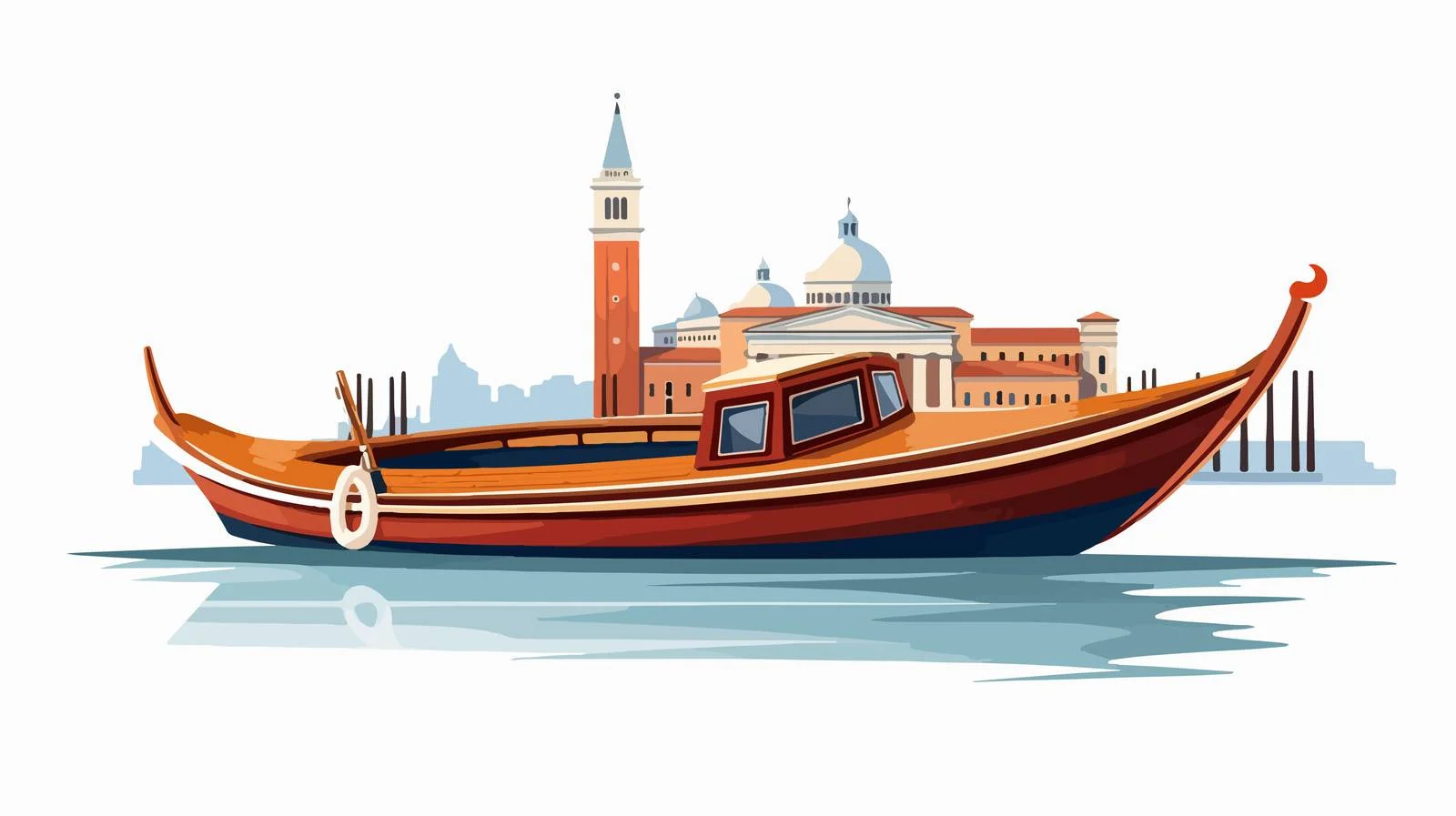 Vintage Venetian Gondola: Traditional Watercraft — free download from Dotvec