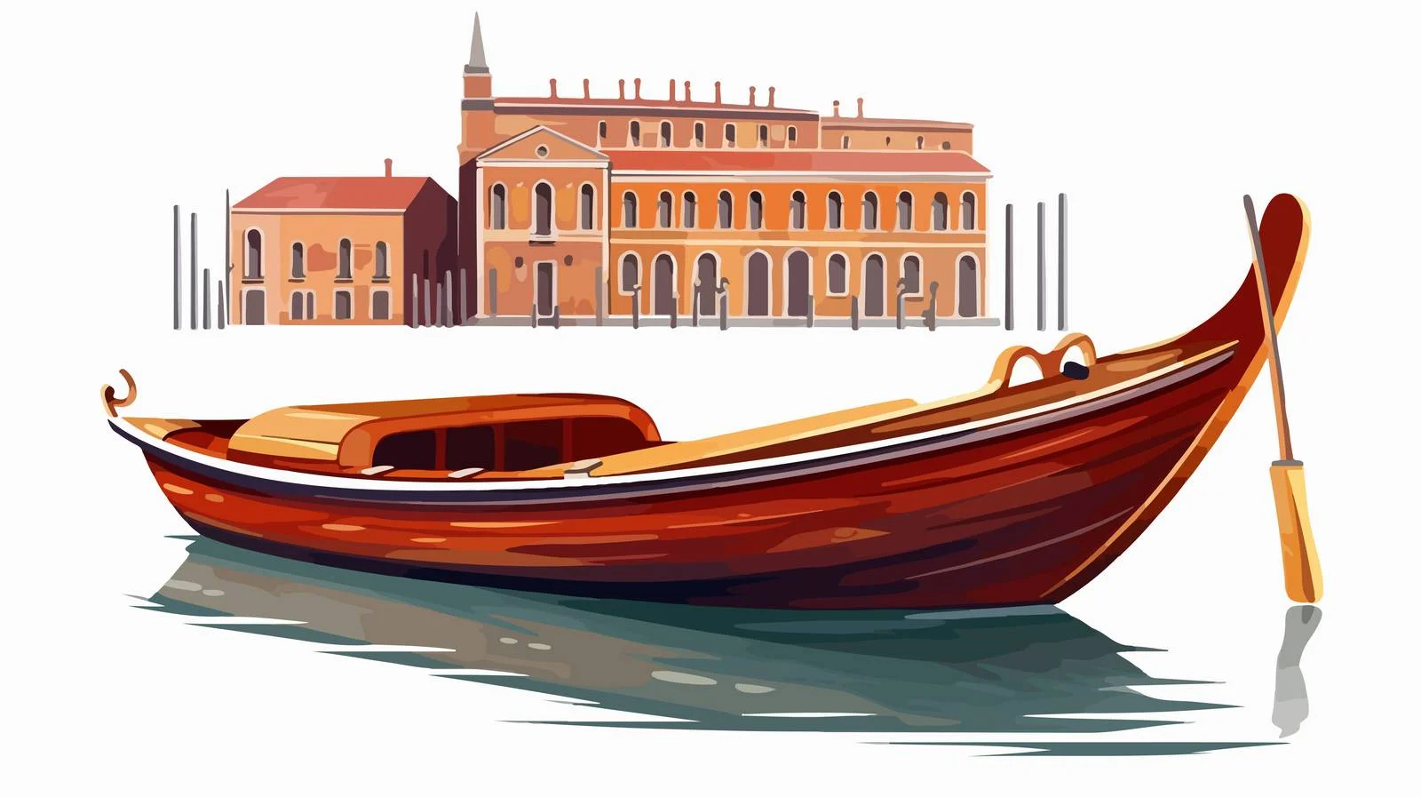 Vintage Venetian Gondola: Traditional Watercraft — free download from Dotvec