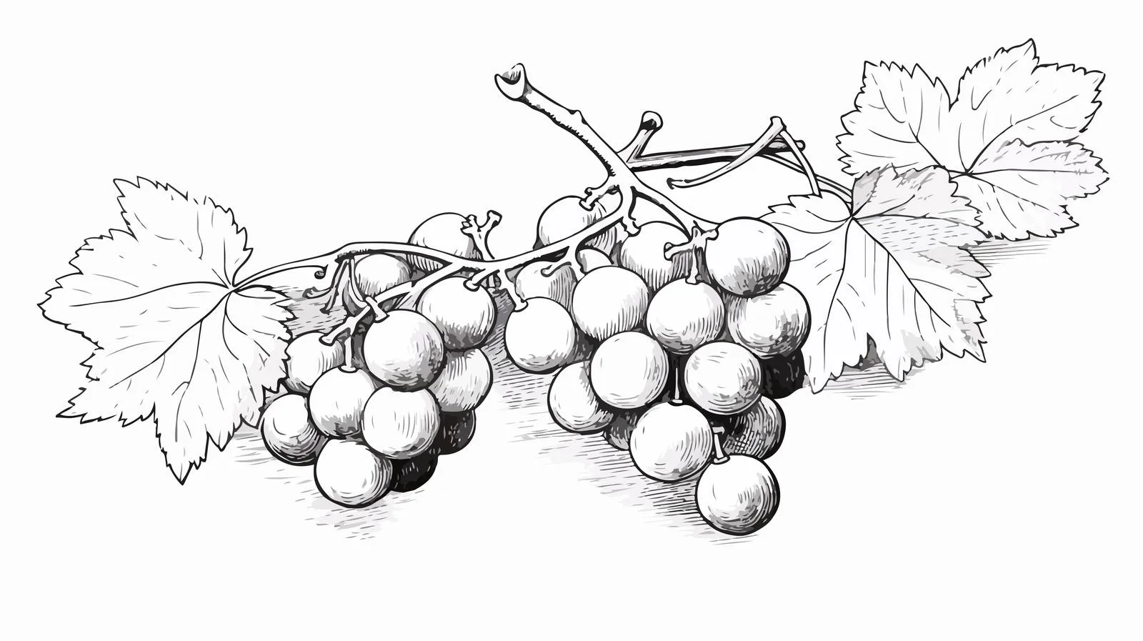 Botanical Illustration of Gooseberry Branch with Berries — free download from Dotvec