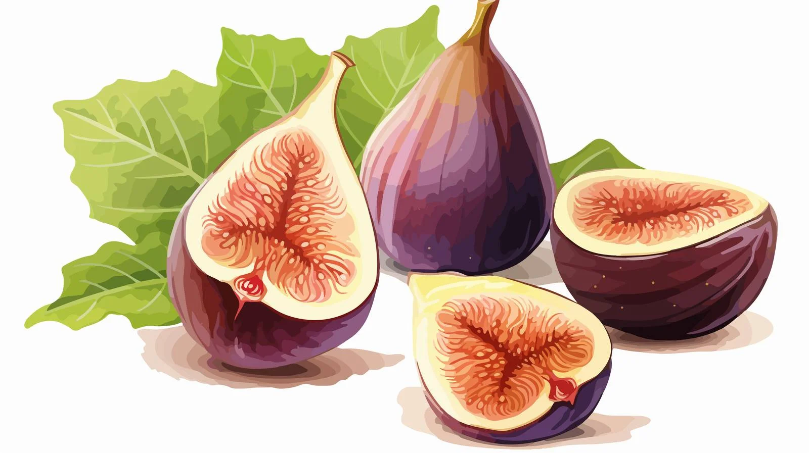 Exquisite botanical illustration of fresh and dry fruits — free download from Dotvec