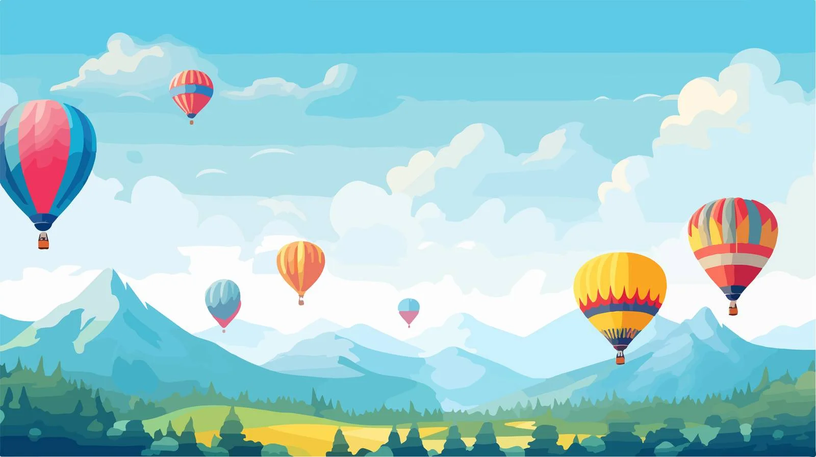 Majestic Breathtaking Banner Landscape — free download from Dotvec