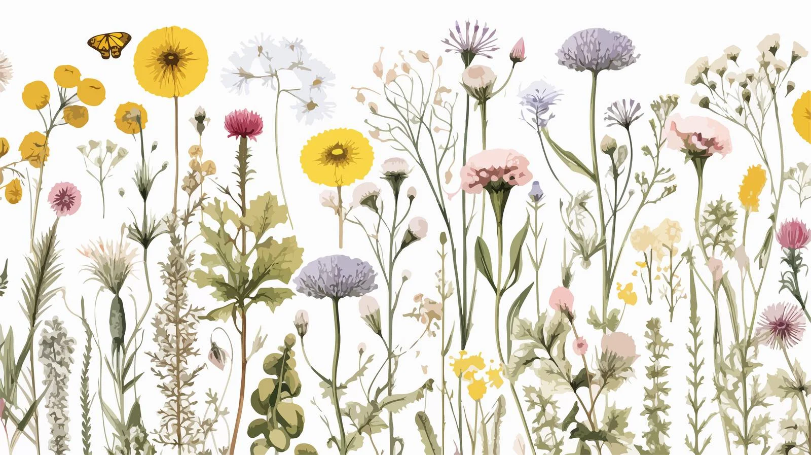 Exquisite Natural Bloom Pattern Featuring Flowers — free download from Dotvec