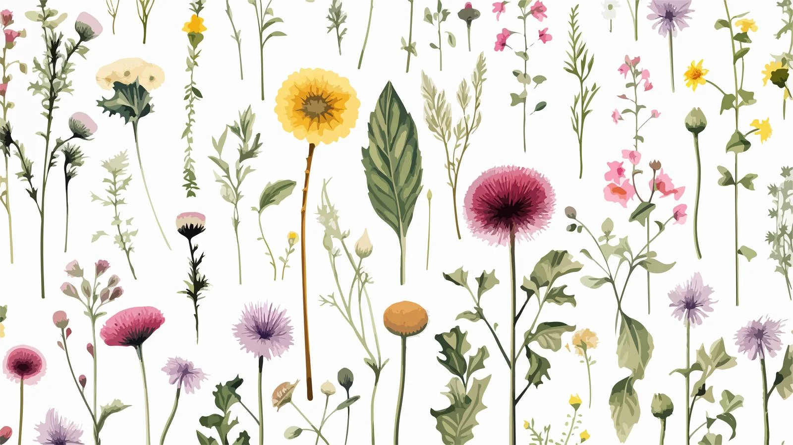 Elegant Floral Seamless Design with Blooms — free download from Dotvec