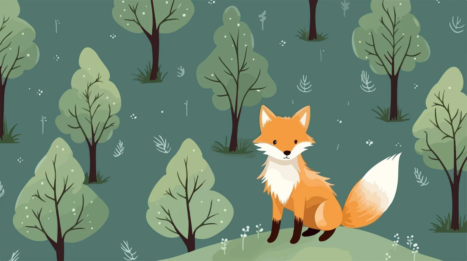 Elegant Seamless Pattern with Sitting and Standing Figures — free download from Dotvec