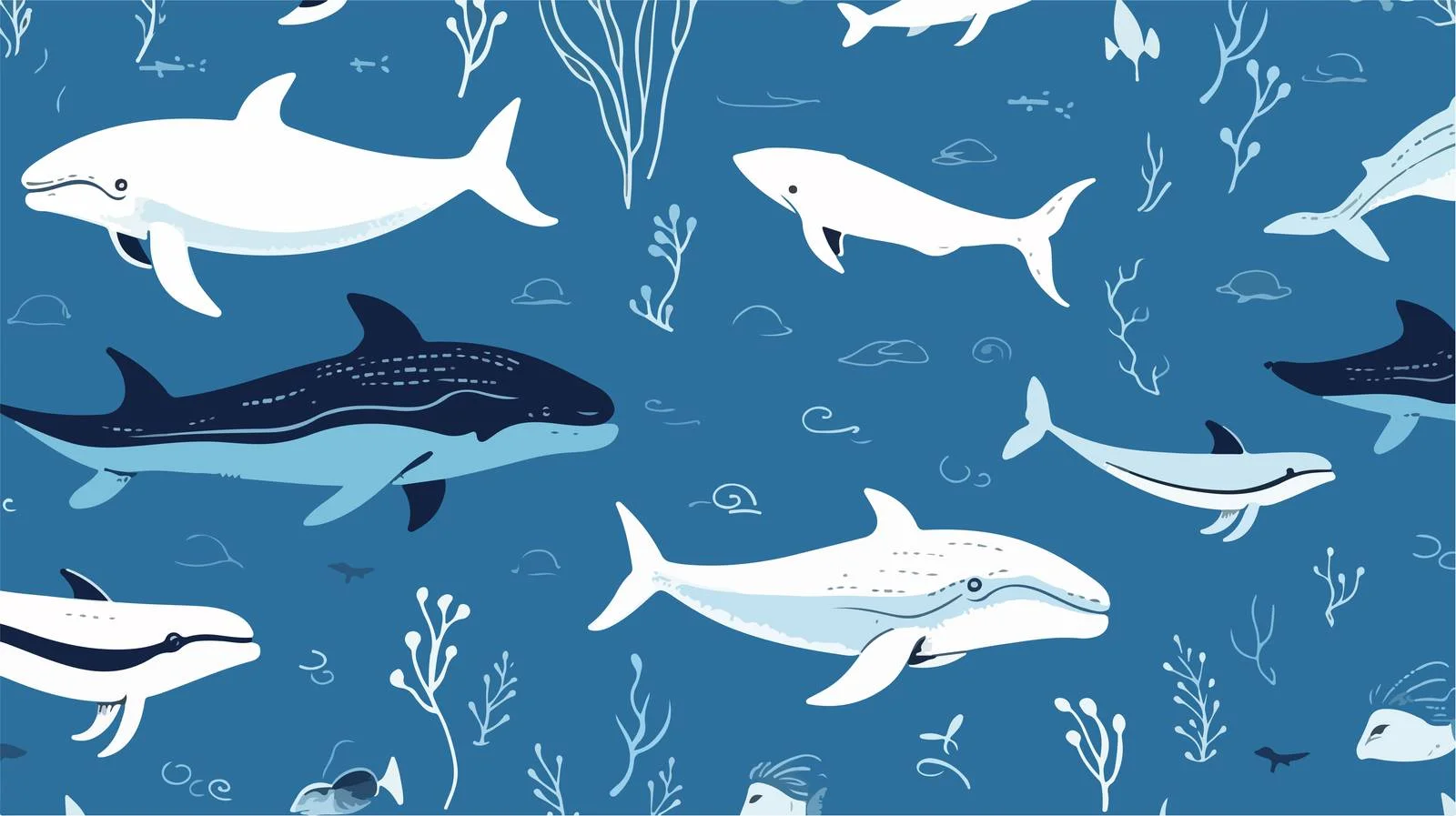 Exquisite Underwater Theme Seamless Pattern — free download from Dotvec