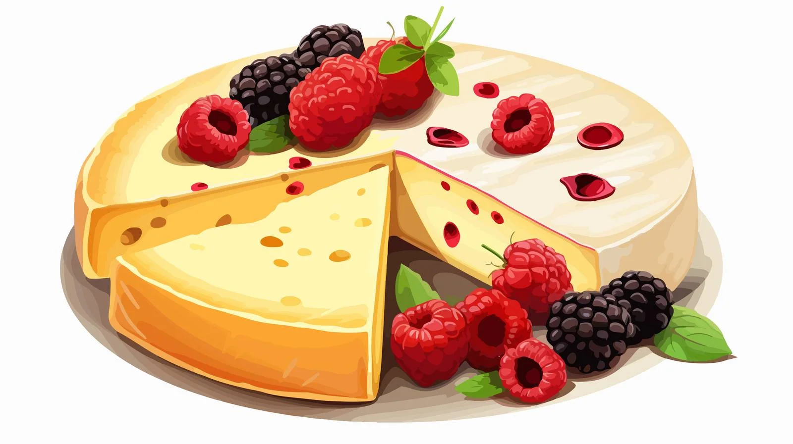 Exquisite English Cranberry Wensleydale Cheese Wheel — free download from Dotvec