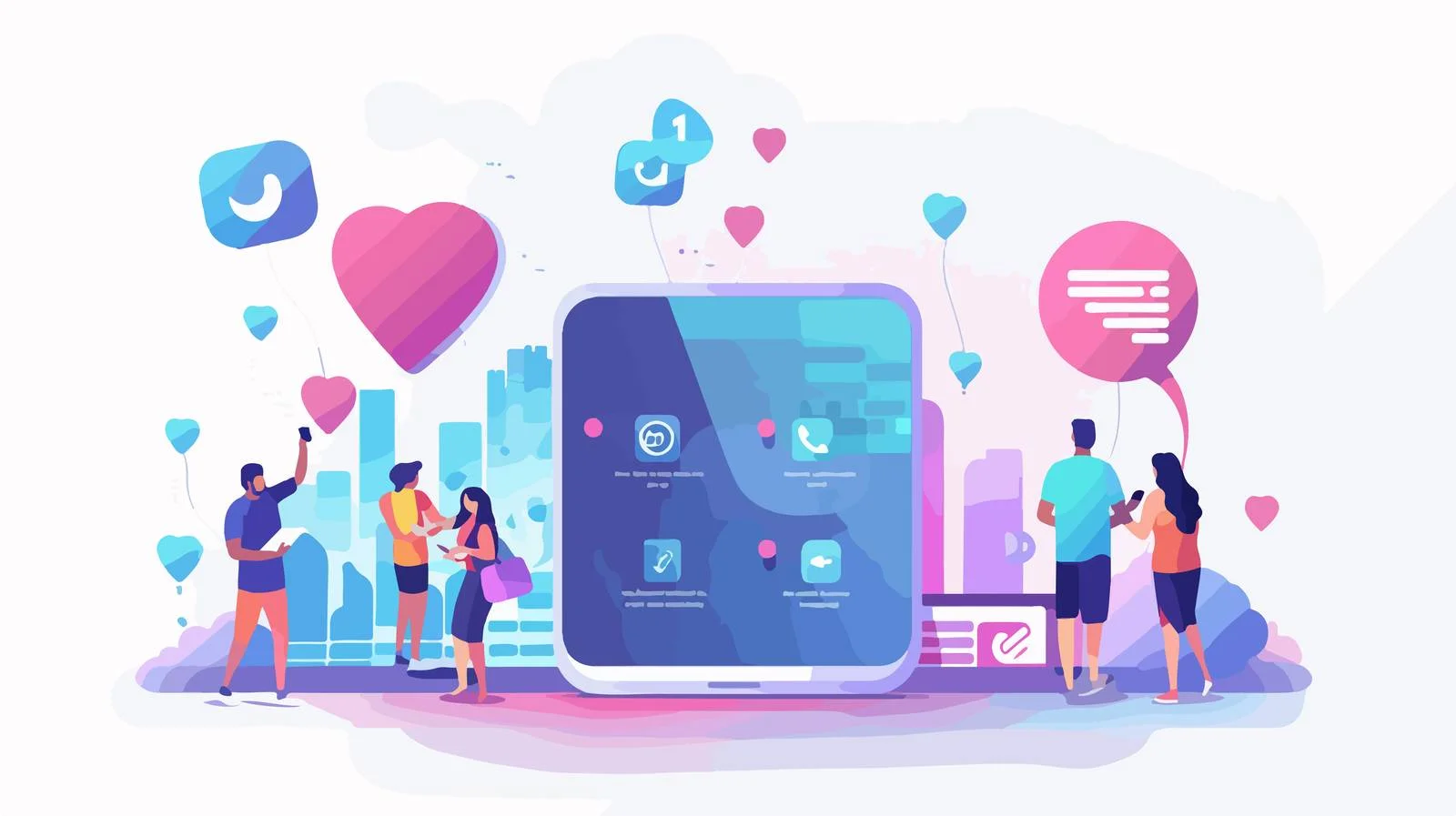 Modern Social Media Gradient Background Vector — free download from Dotvec