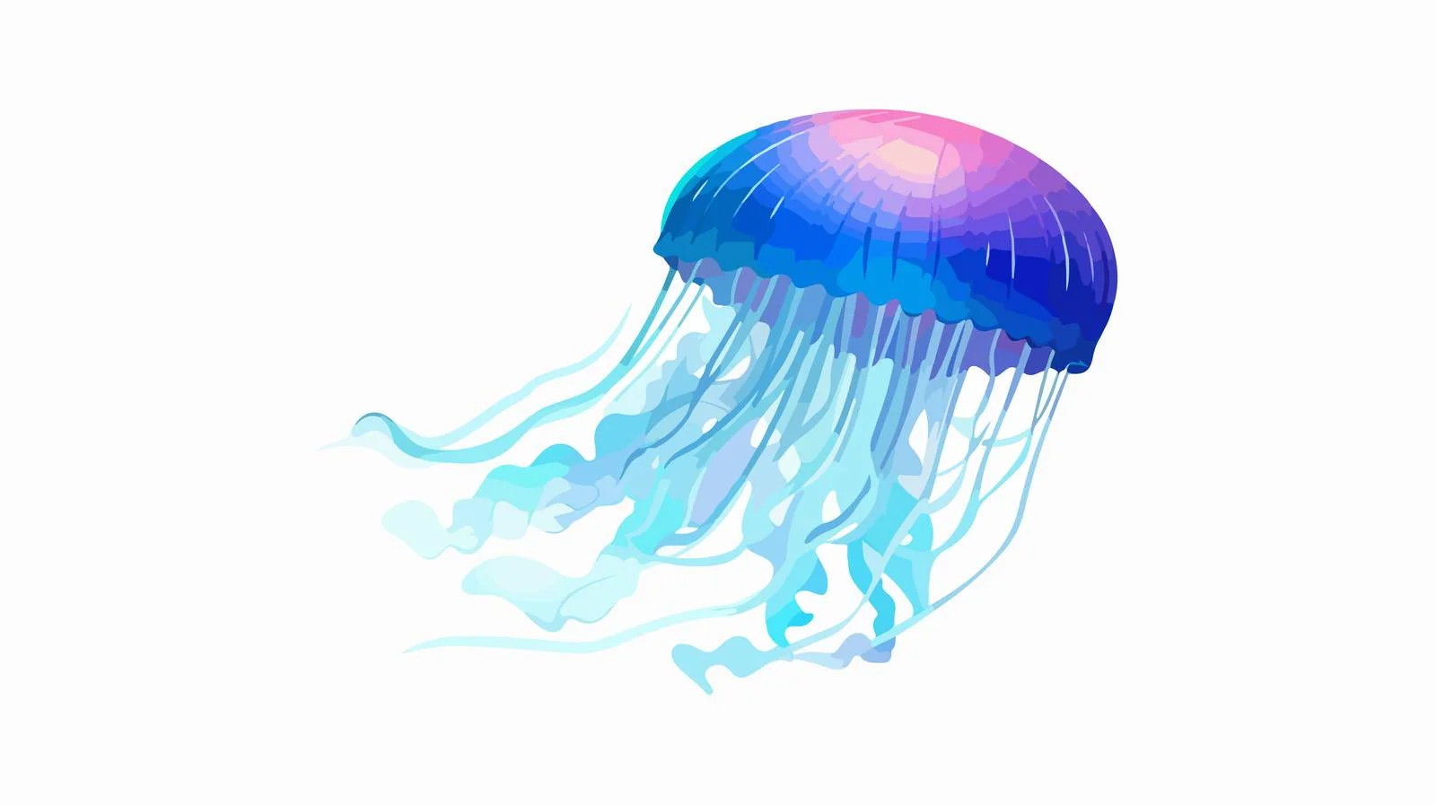 Vibrant Medusa on White Background — free download from Dotvec