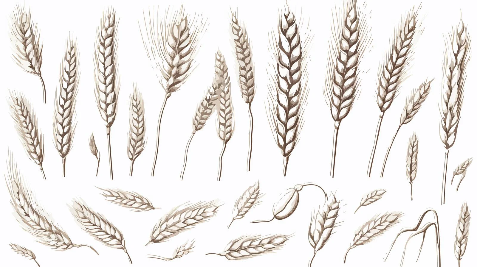 Assorted Grains and Cereal Ear Image — free download from Dotvec