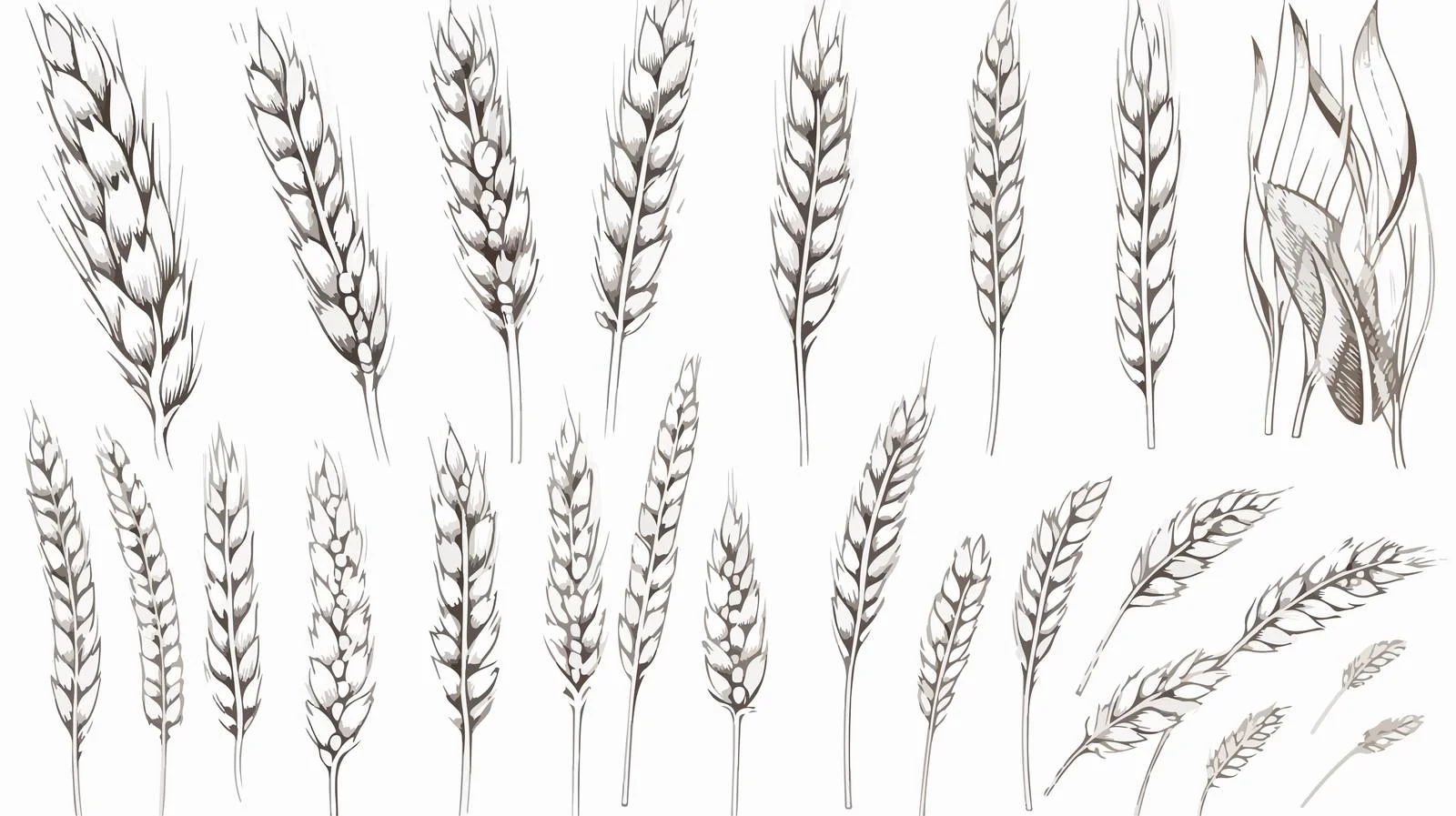 Assorted Cereal Grains Ear Image — free download from Dotvec
