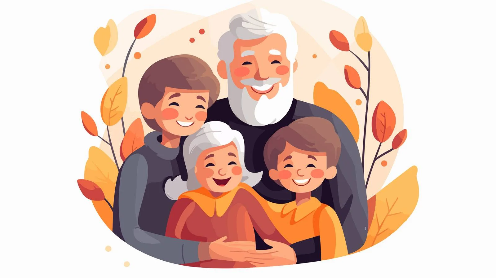 Lovely Family Moment with Grandparents and Child — free download from Dotvec