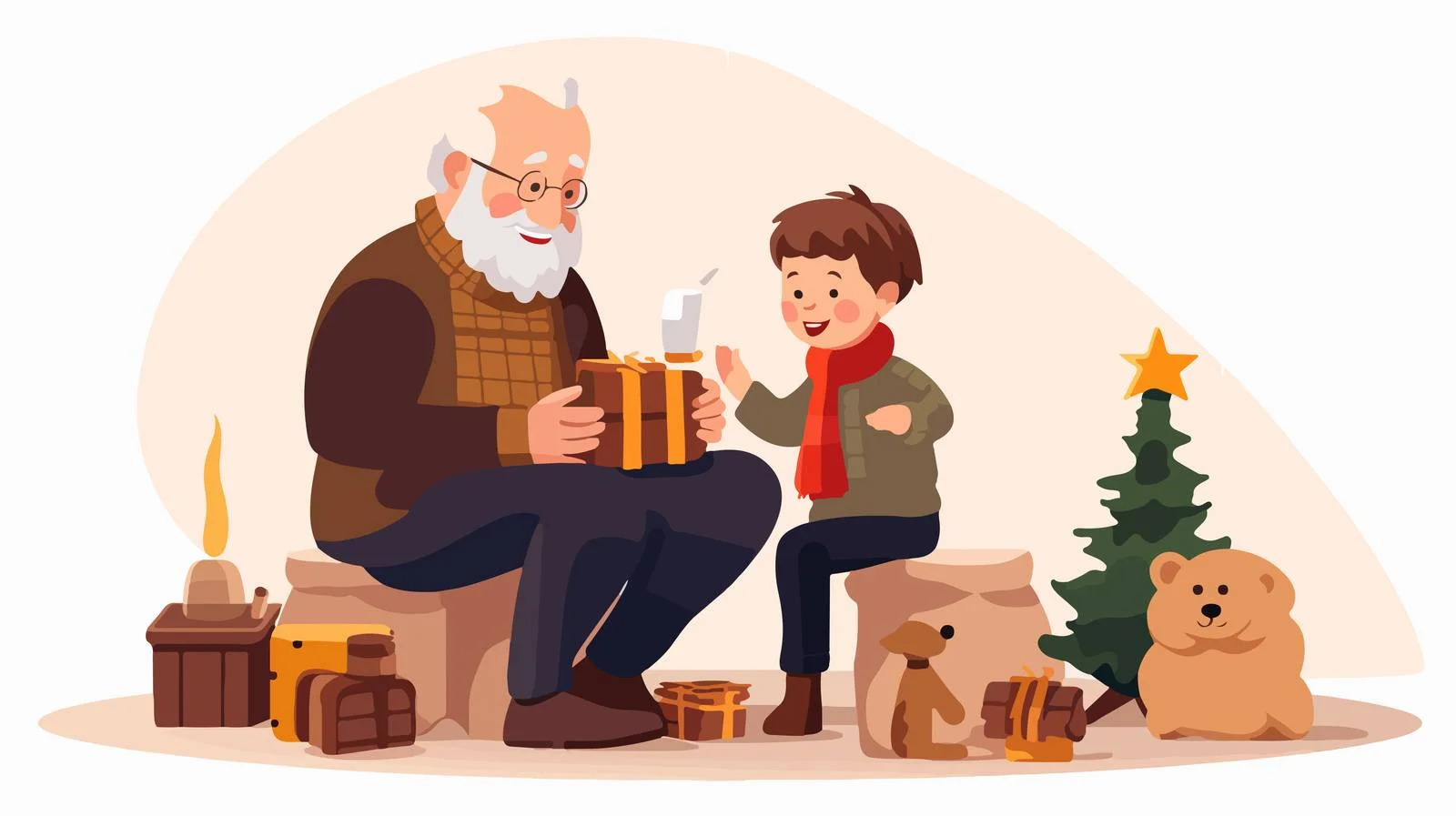 Family Bonding at Christmas Celebration — free download from Dotvec