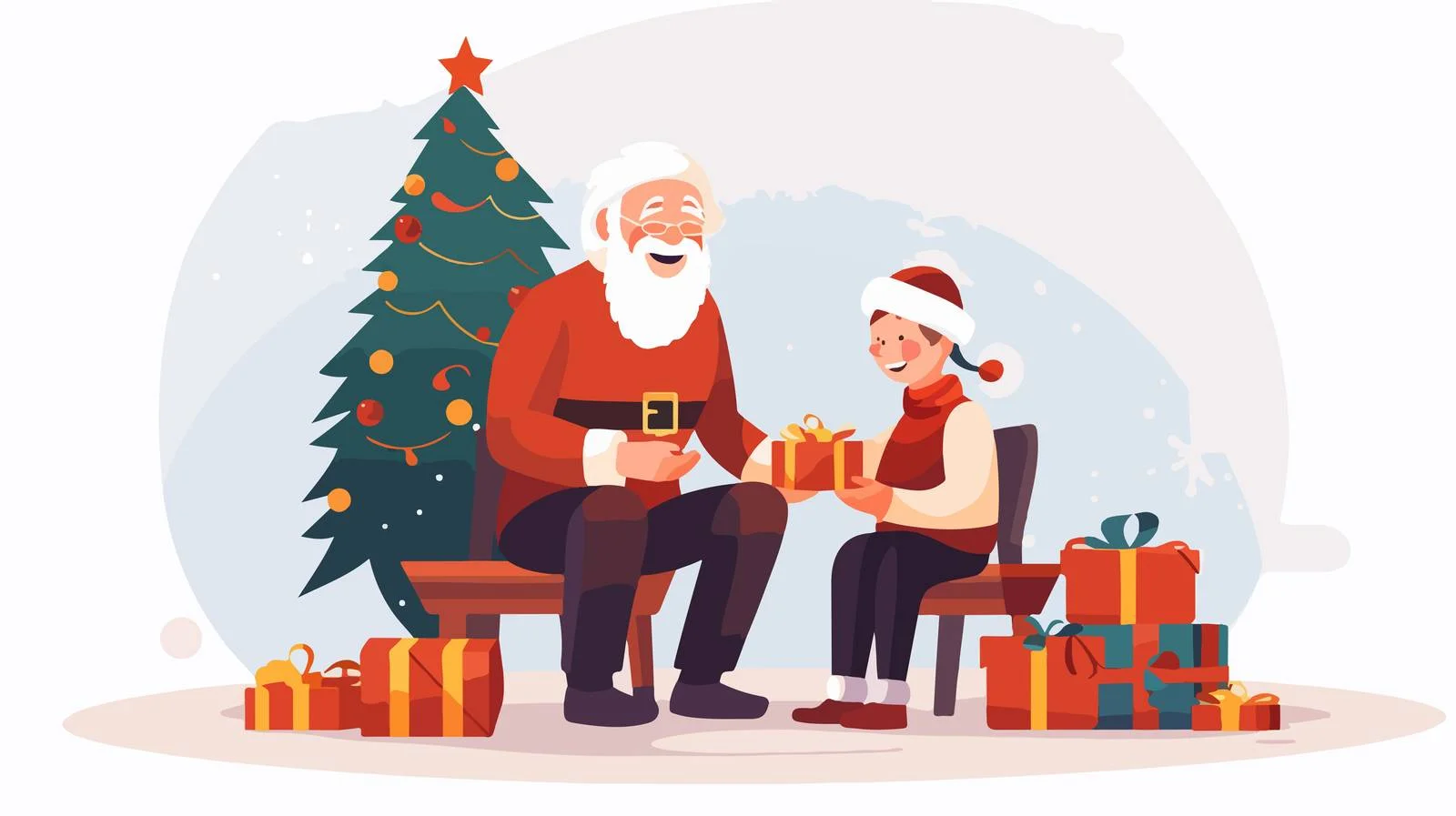 Cherished Christmas Moments: Grandfather and Grandchild — free download from Dotvec