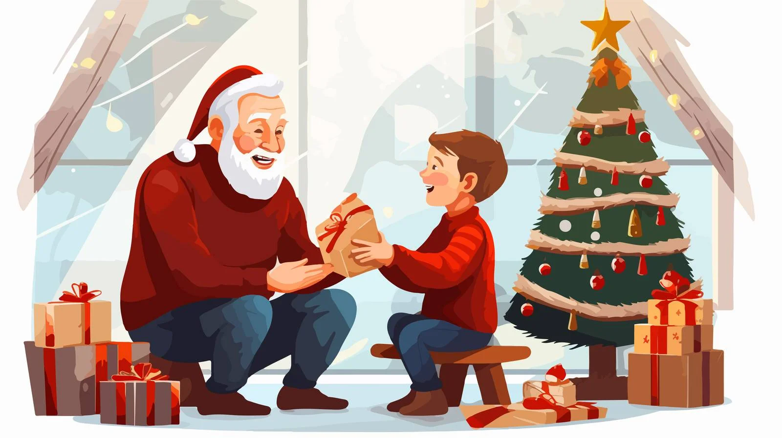 Intergenerational Bonding During Christmas Celebration — free download from Dotvec