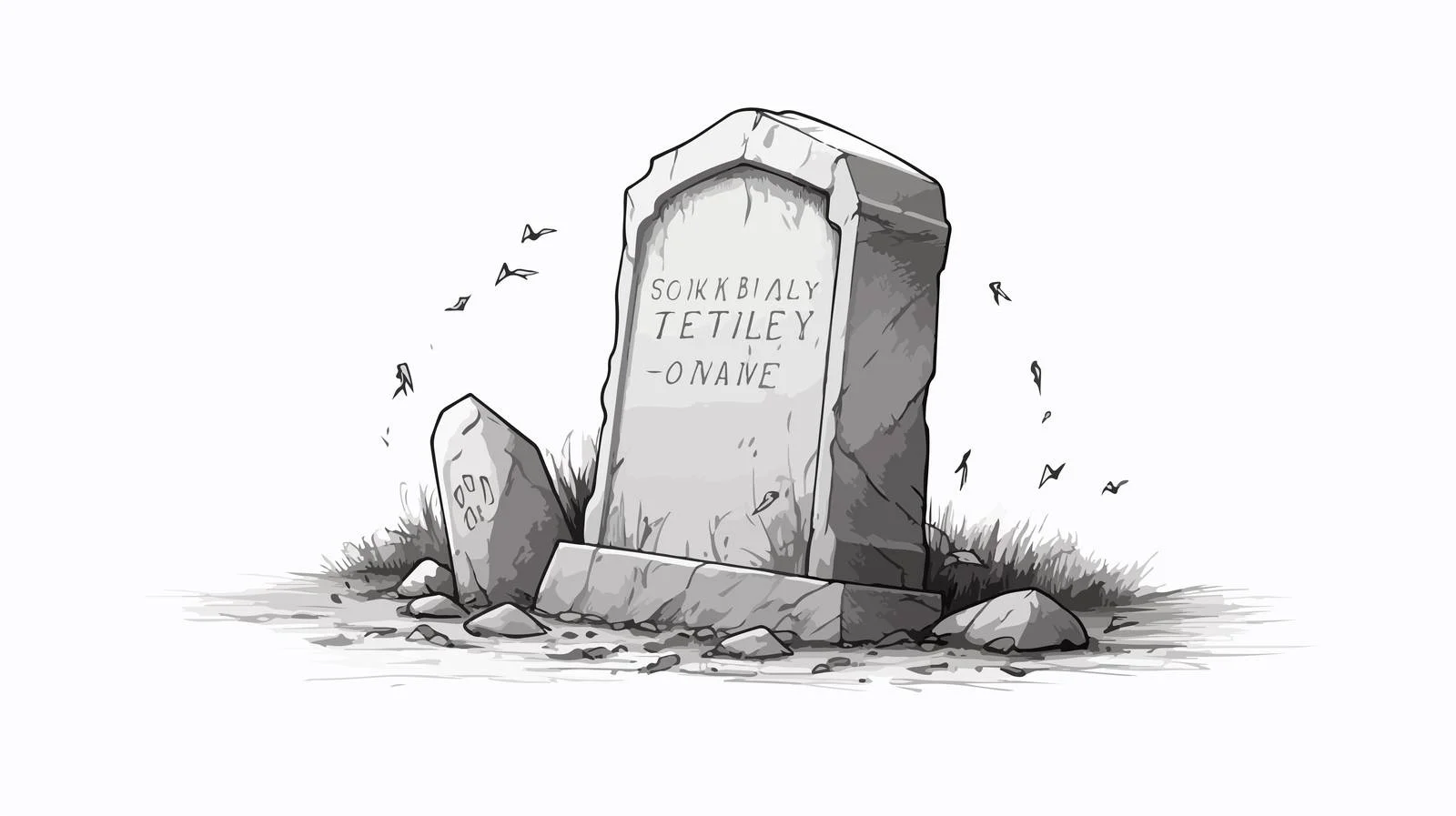 Elegantly Carved Granite Gravestone Tribute — free download from Dotvec