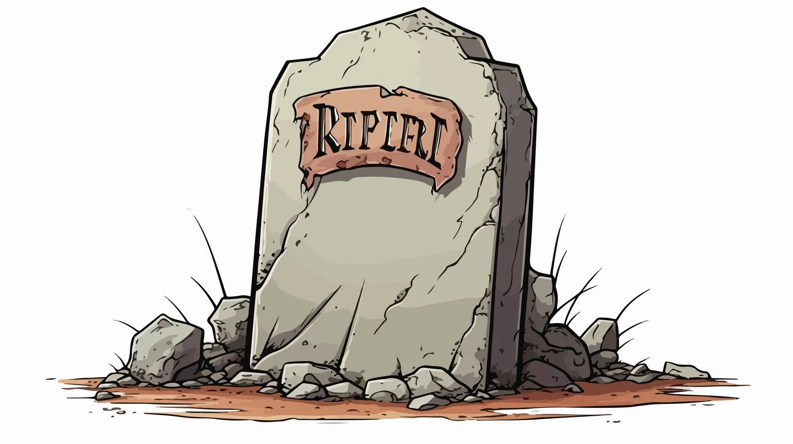 Elegant Granite Gravestone with Rest in Peace Inscription — free download from Dotvec