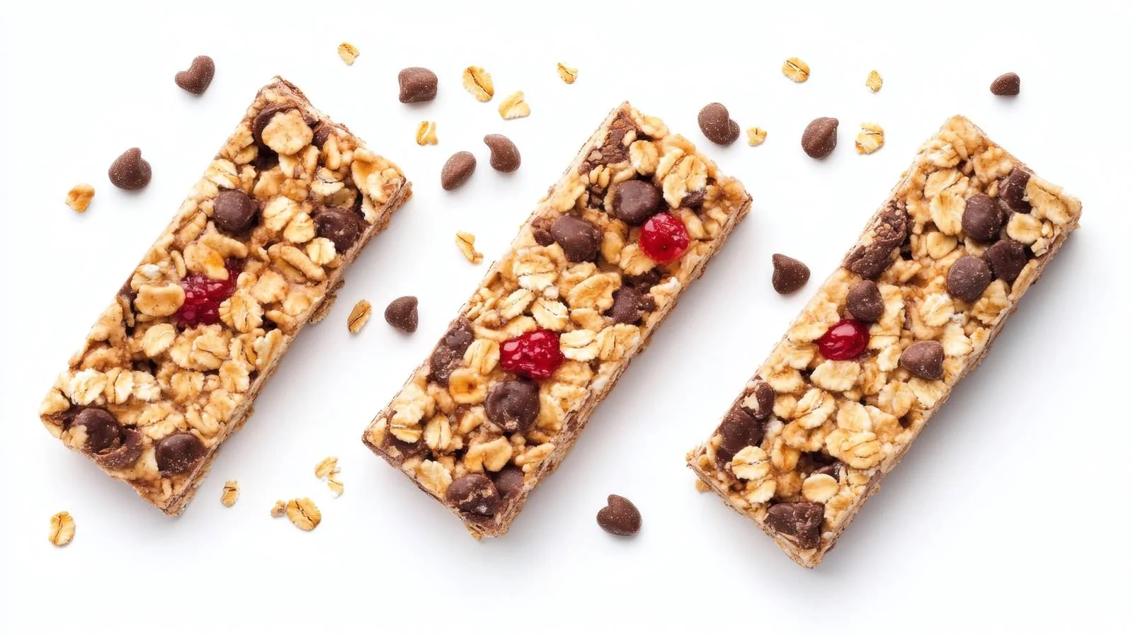 Nutritious Granola Bars on White Background — free download from Dotvec