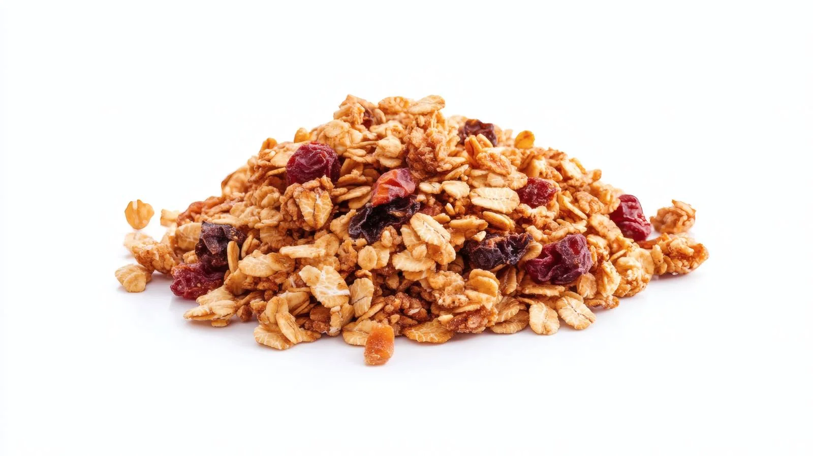 Crunchy Granola on White Background — free download from Dotvec
