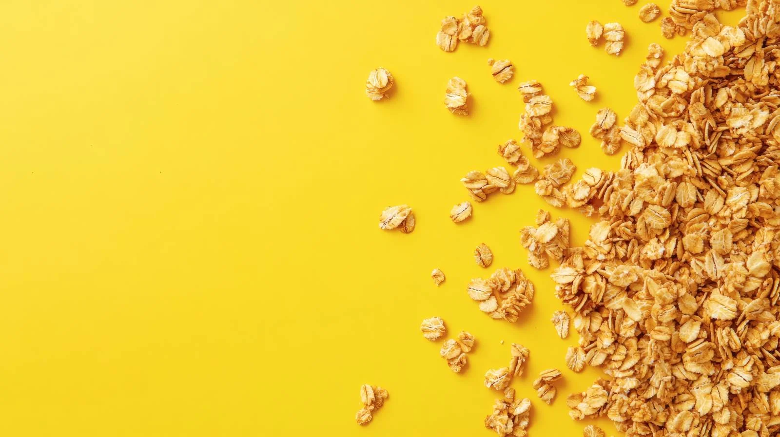 Crunchy Granola on Yellow Background — free download from Dotvec