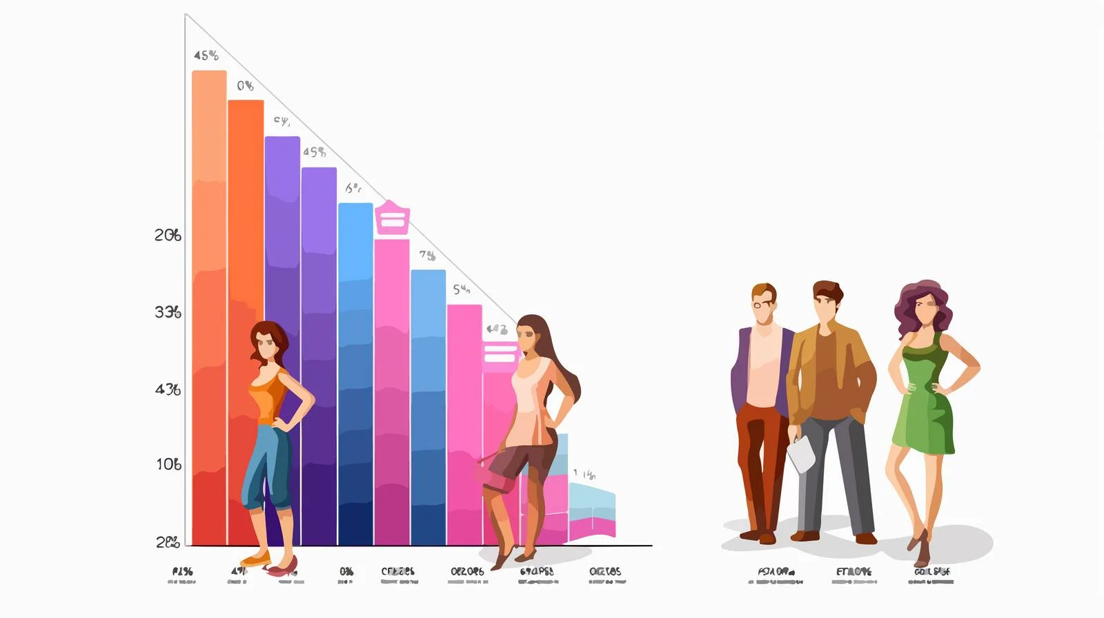 Surveyed Statistics Graph — free download from Dotvec
