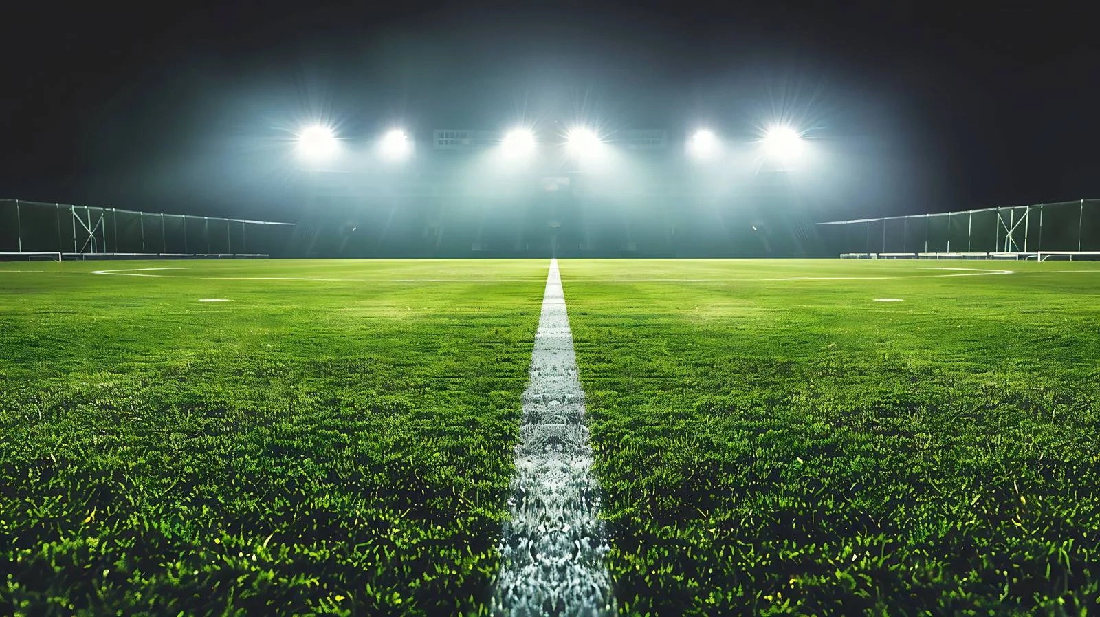 Vibrant Grass Field with Bold White Stripe — free download from Dotvec