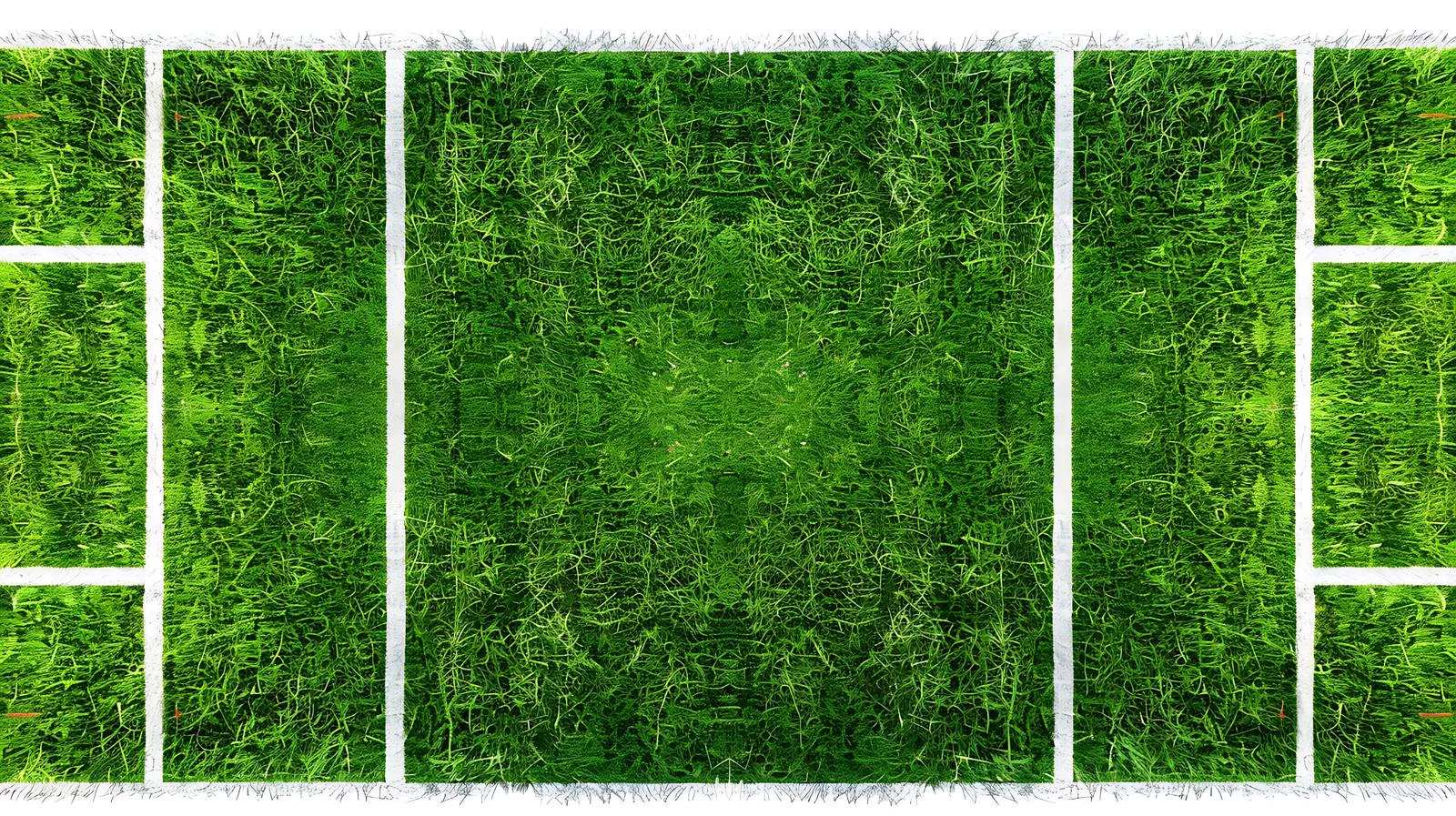 Vibrant sports field with central white stripe — free download from Dotvec