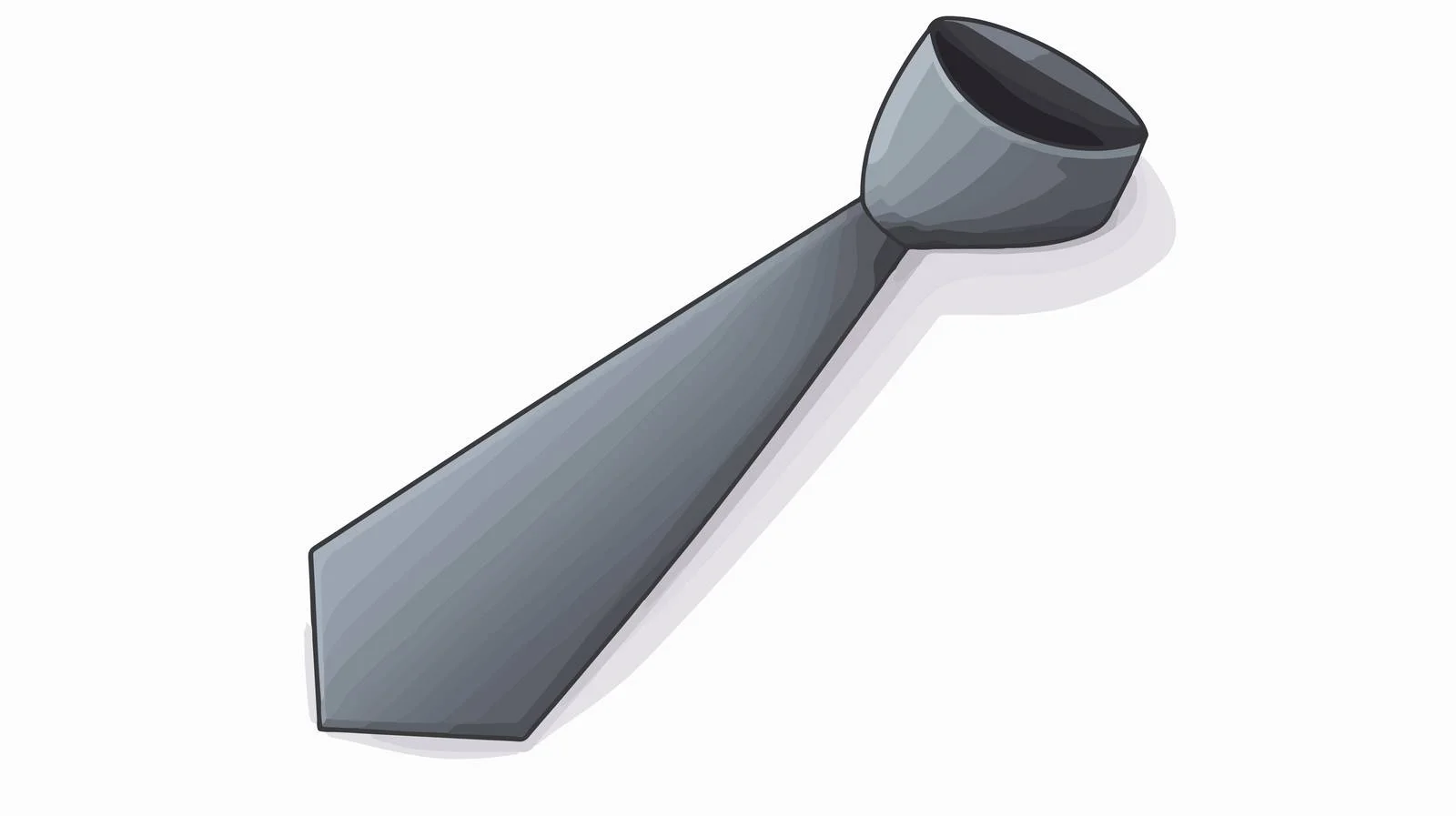 Gray Tie Icon on White Background — free download from Dotvec