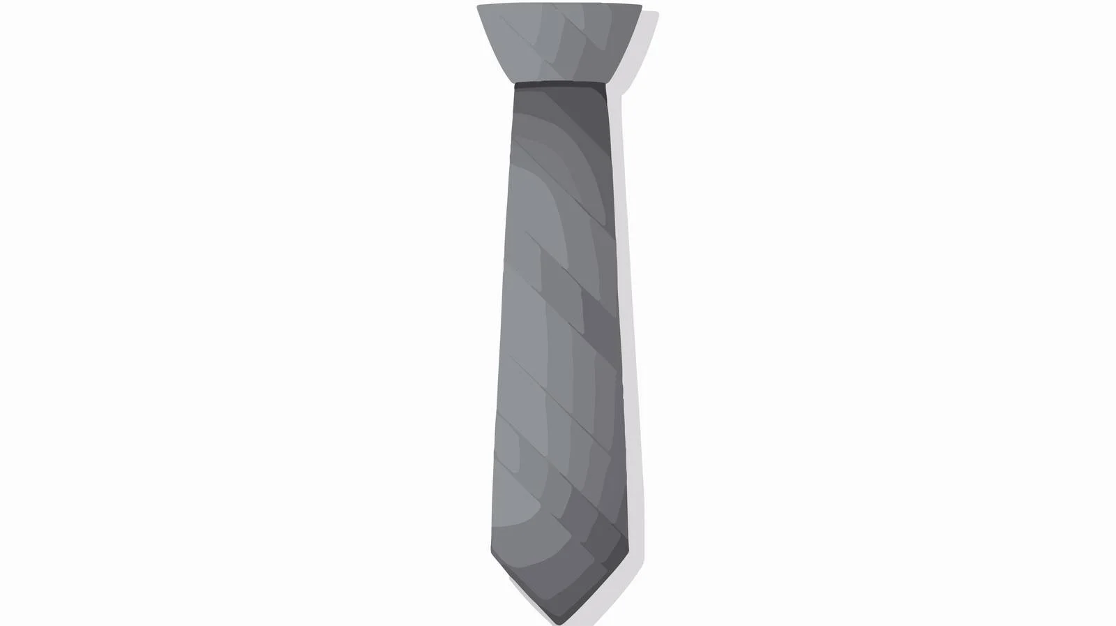 Gray Tie Icon on White Background – free formalwear image from Dotvec