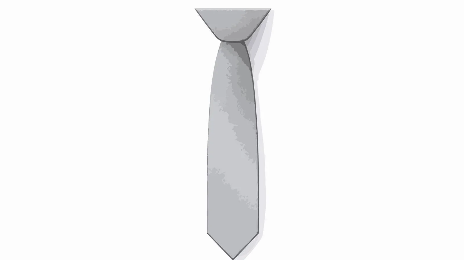 Modern Gray Tie Icon — free download from Dotvec