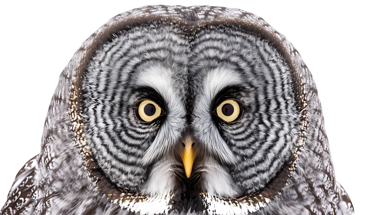 Majestic Great Grey Owl Close-Up Shot — free download from Dotvec