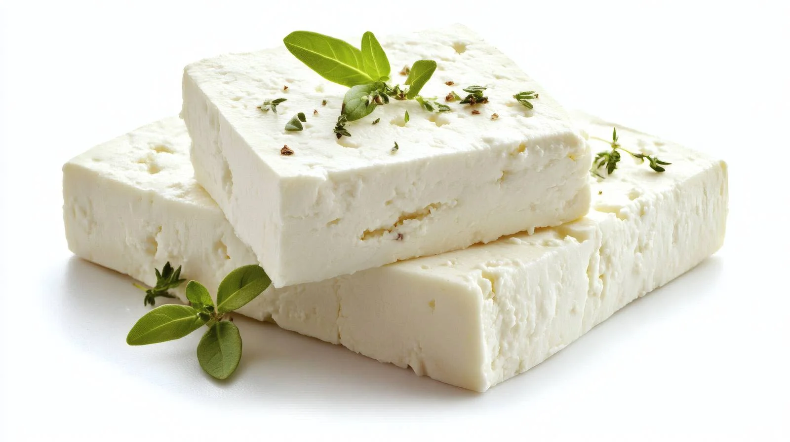Greek Feta Cheese on White Background — free download from Dotvec