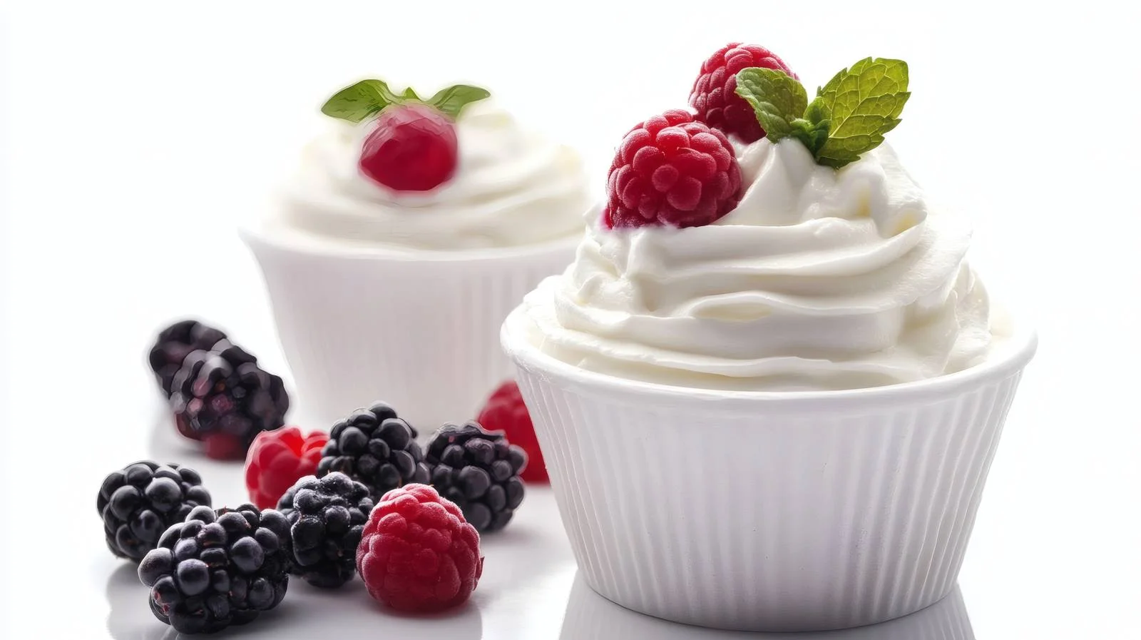 Creamy Greek Yogurt on White Background — free download from Dotvec