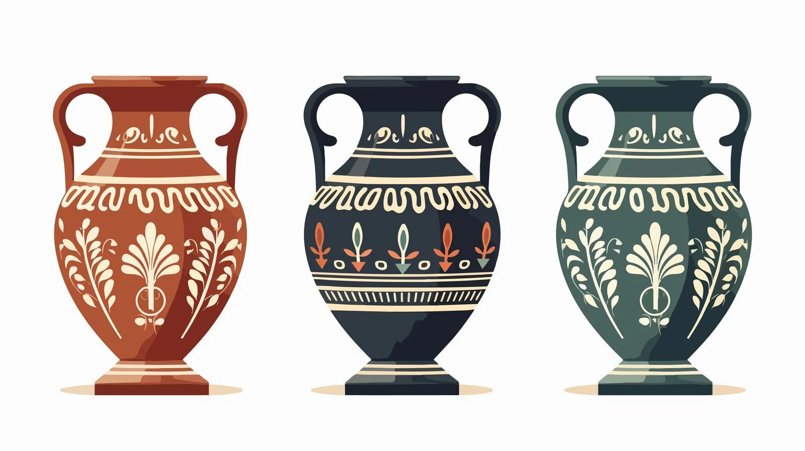 Ancient Greek Amphora Vector Illustration Design — free download from Dotvec