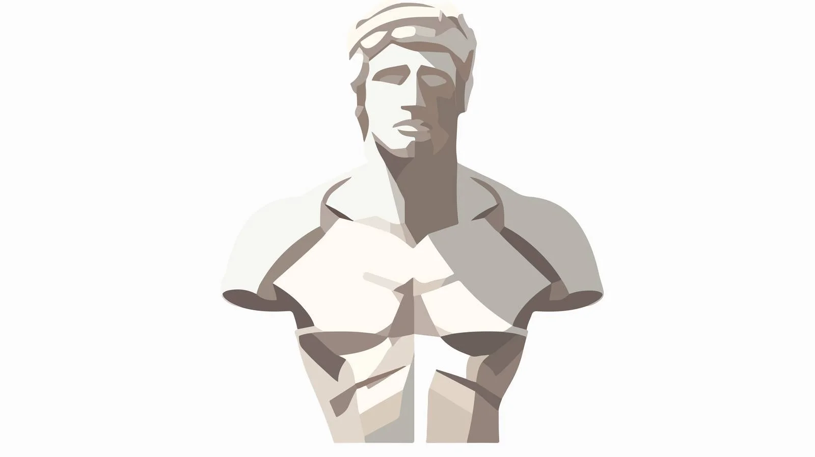 Contemporary Interpretation of Ancient Greek Male Torso — free download from Dotvec