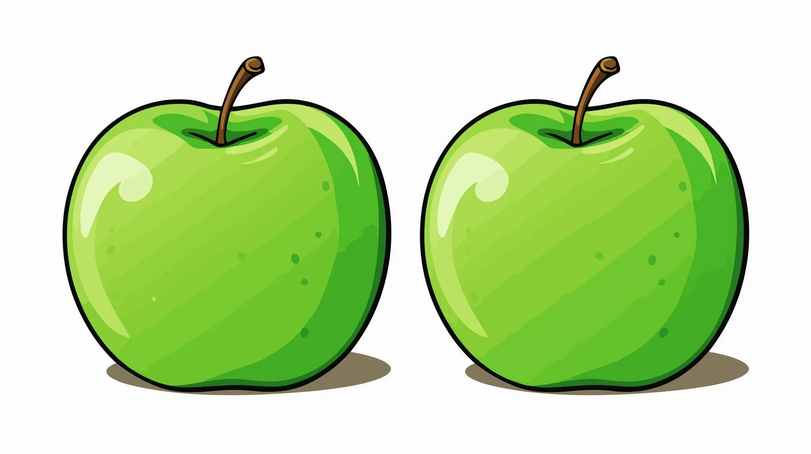 Vector Green Apple Icon Illustration — free download from Dotvec