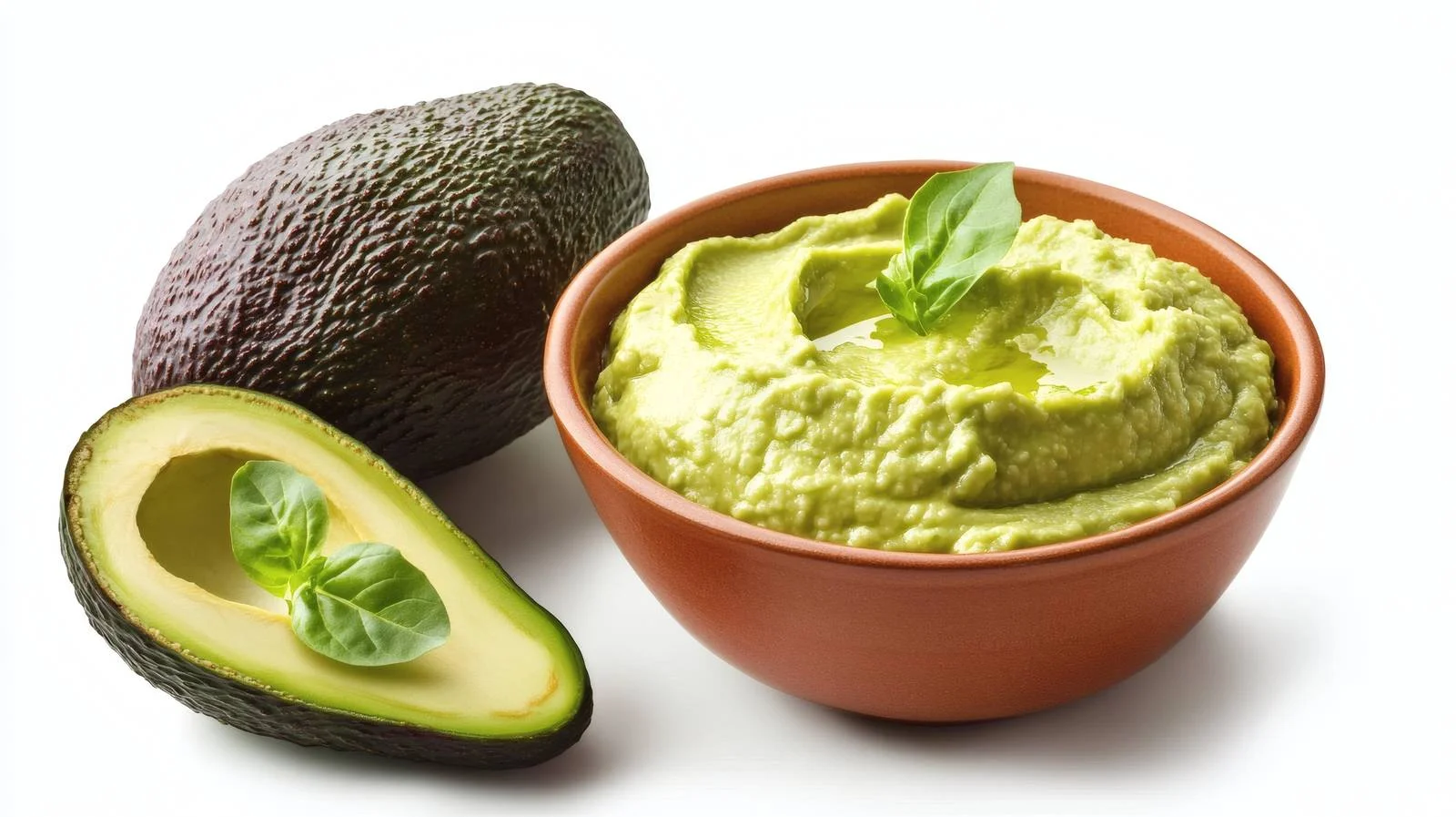 Creamy Avocado Hummus on White Background — free download from Dotvec